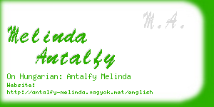 melinda antalfy business card